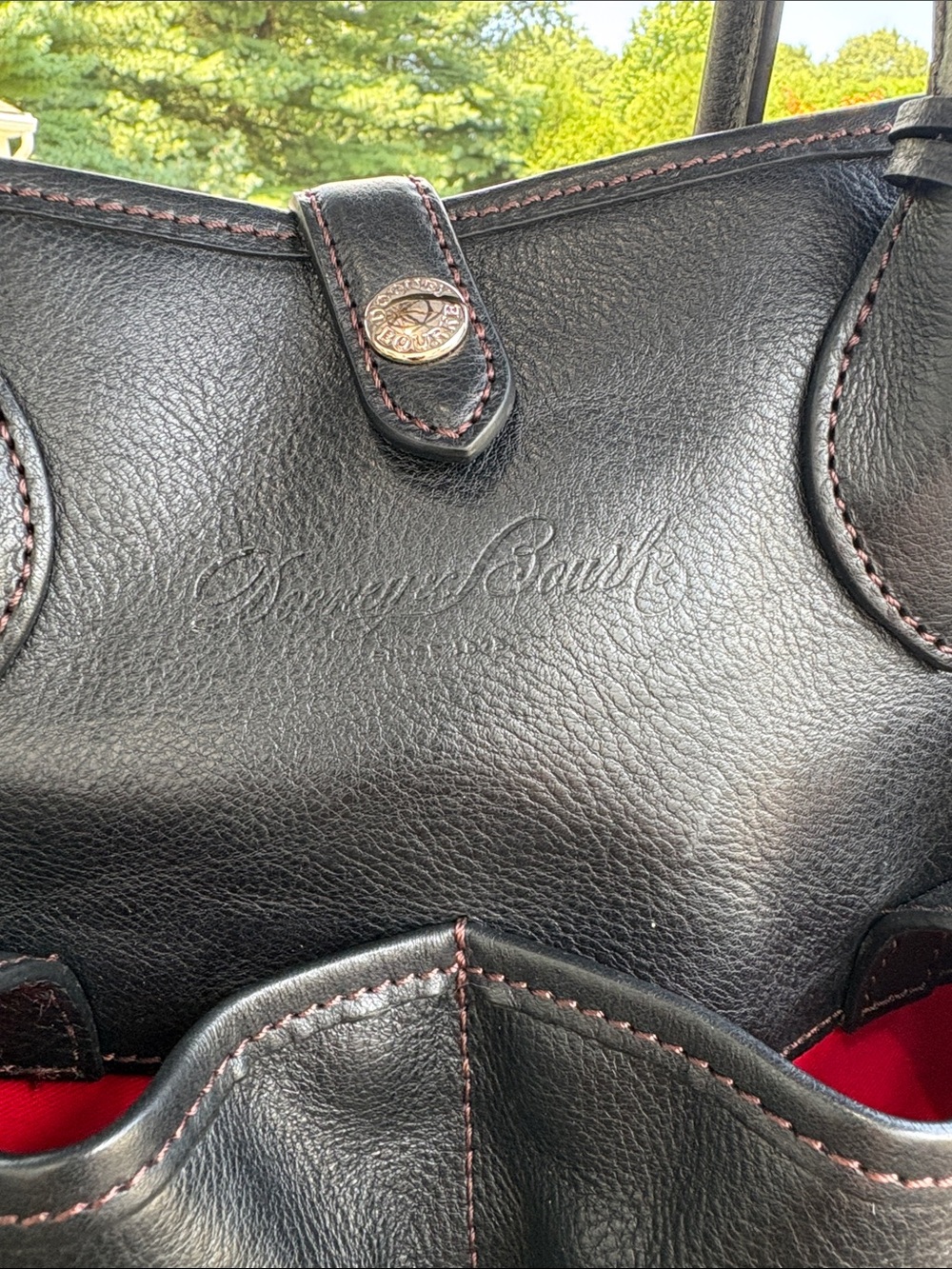 Dooney & Bourke Black Leather Bucket Bag. - Picture 2 of 14